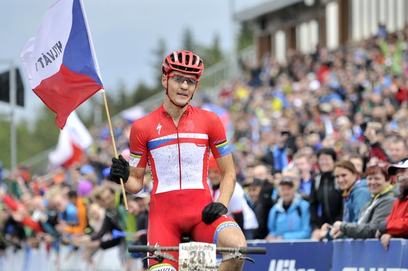 Biker Jaroslav Kulhavý. 