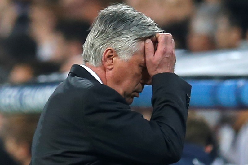 Trenér Carlo Ancelotti. 