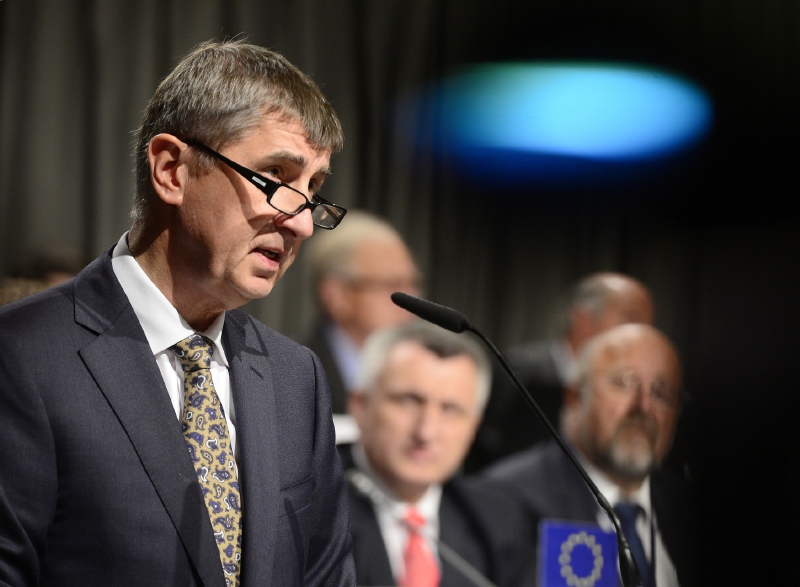 Andrej Babiš na 27. sněmu Hospodářské komory ČR.