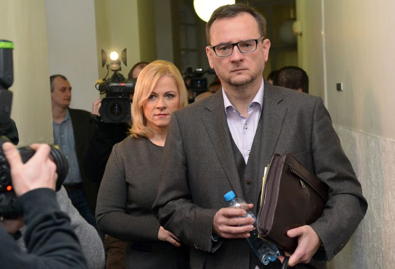Jana Nečasová, dříve Nagyová, s Petrem Nečasem.