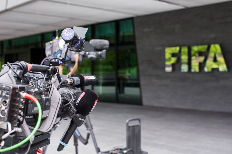 Logo mezinárodní fotbalové federace FIFA.