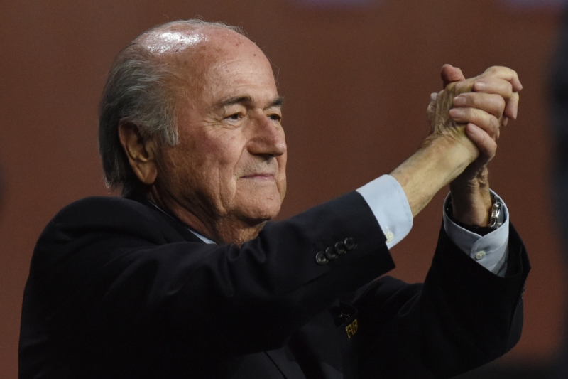 Znovuzvolený prezident FIFA Joseph Blatter.