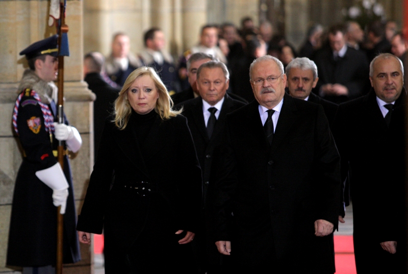 Ivan Gašparovič na pohřbu Václava Havla.