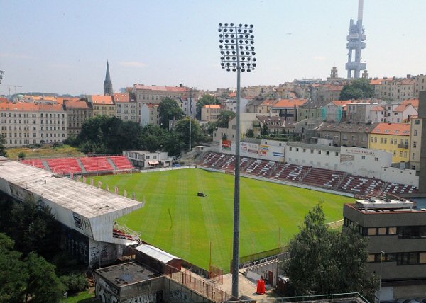 Stadion na Žižkově.