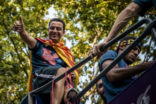 Xavi se loučil s Barcelonou.