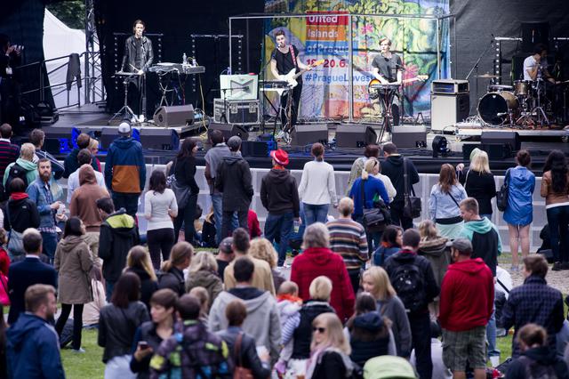 Momentka z festivalu.