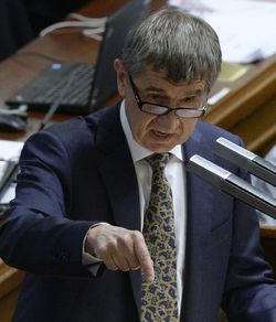 Ministr financí Andrej Babiš (ANO).