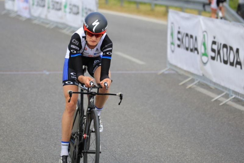 Martina Sáblíková obhájila domácí titul v cyklistické časovce. 