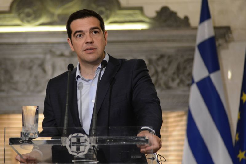 Řecký premiér Alexis Tsipras. Řecký premiér Alexis Tsipras.