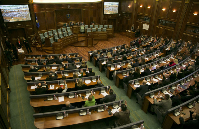 Kosovský parlament.