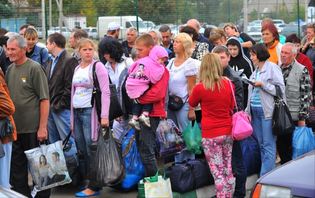 Ukrajinští uprchlíci míří převážně do Ruska. Ukrajinští uprchlíci míří převážně do Ruska.