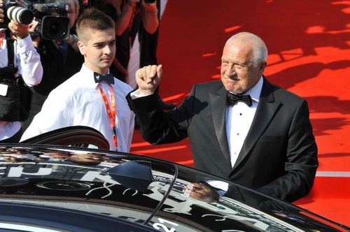 Václav Klaus na festivalu v Karlových Varech.