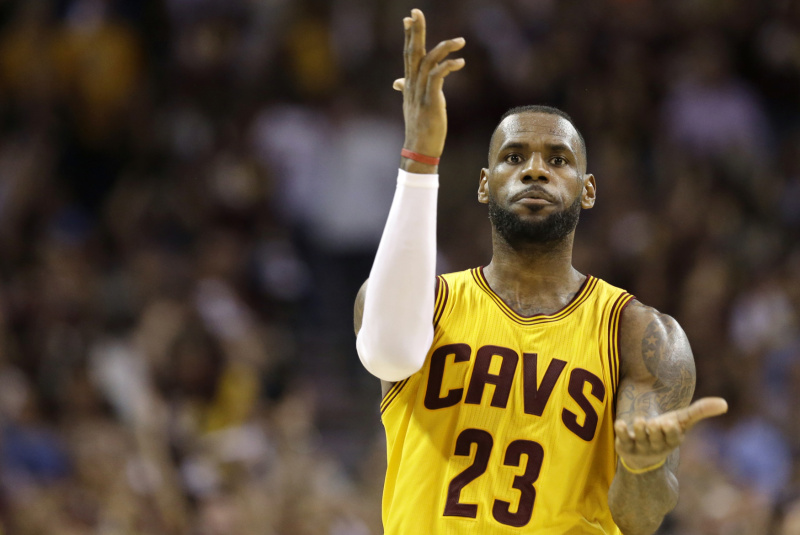 Basketbalista LeBron James. Basketbalista LeBron James.
