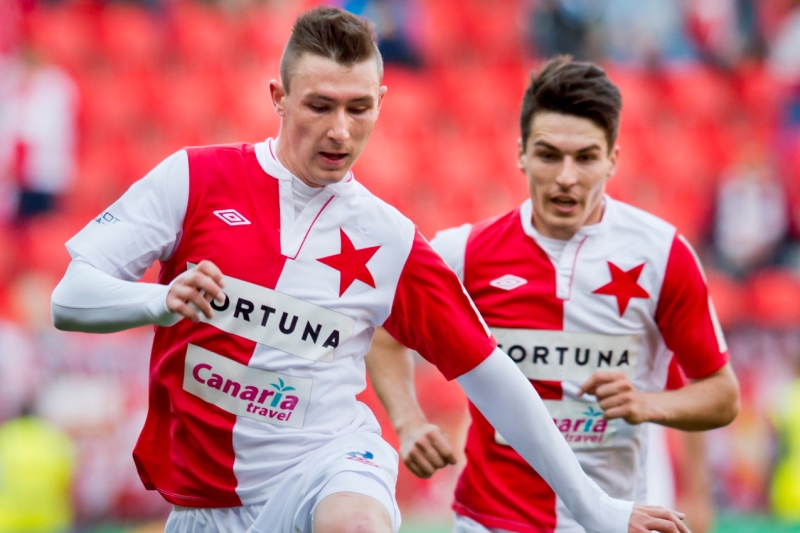Fotbalisté pražské Slavie.
