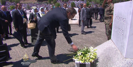 Pietního obřdu se zúčastnil i srbský premiér Aleksandar Vučić.