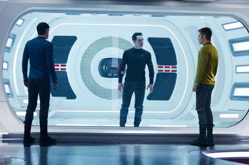 Scéna druhého dílu nové filmové série Star Trek.