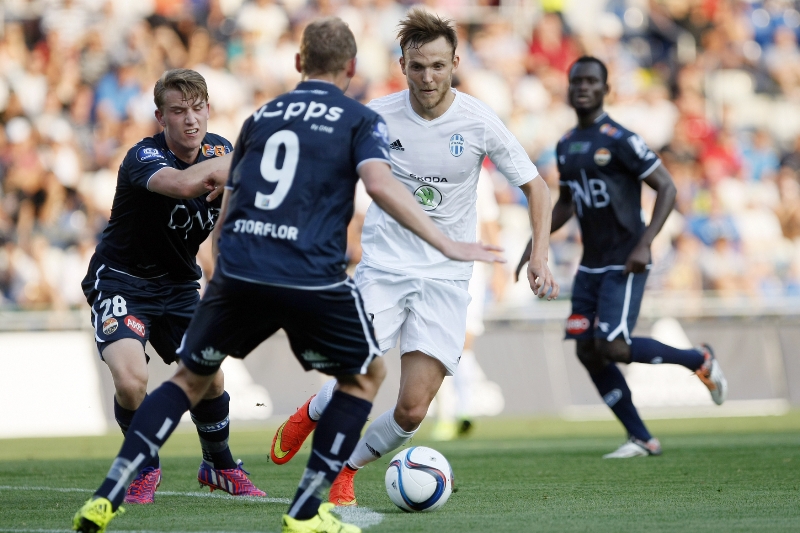 Daniel Bartl. Utkání předkola Evropské Ligy EUFA mezi celky FK Mladá Boleslav vs. Strömsgodset IF.