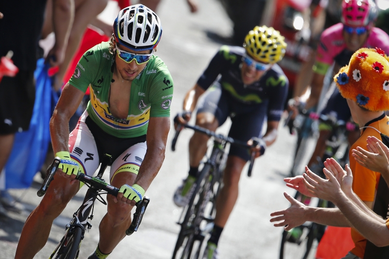 Spurteři v čele s Peterem Saganem. Spurteři v čele s Peterem Saganem.