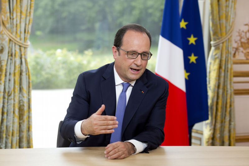 Francouzský prezident François Hollande.