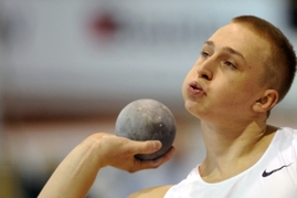 Remigius Machura mladší ještě coby koulař.