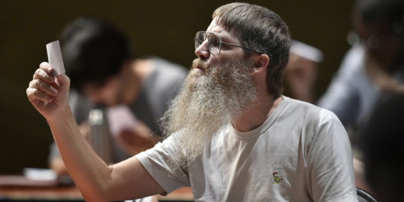 Šestačtyřicetiletý Nigel Richards, nový mistr světa ve francouzském Scrabble.