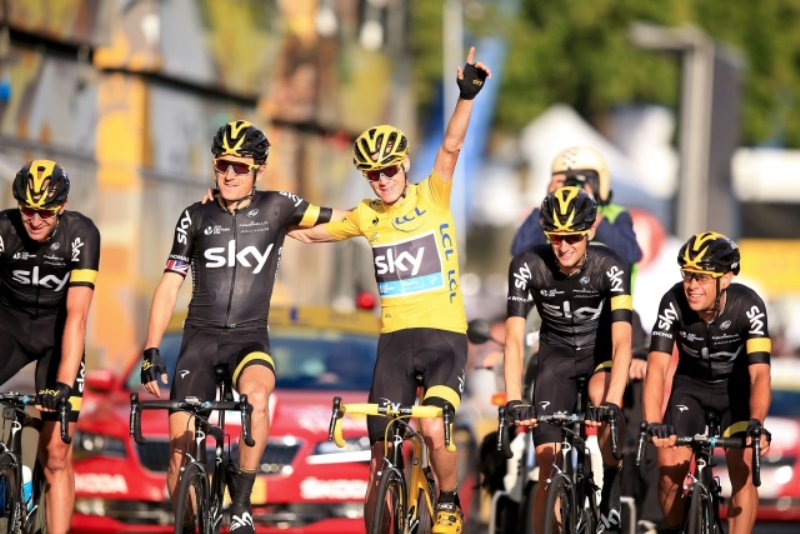 Vítězný Chris Froome.