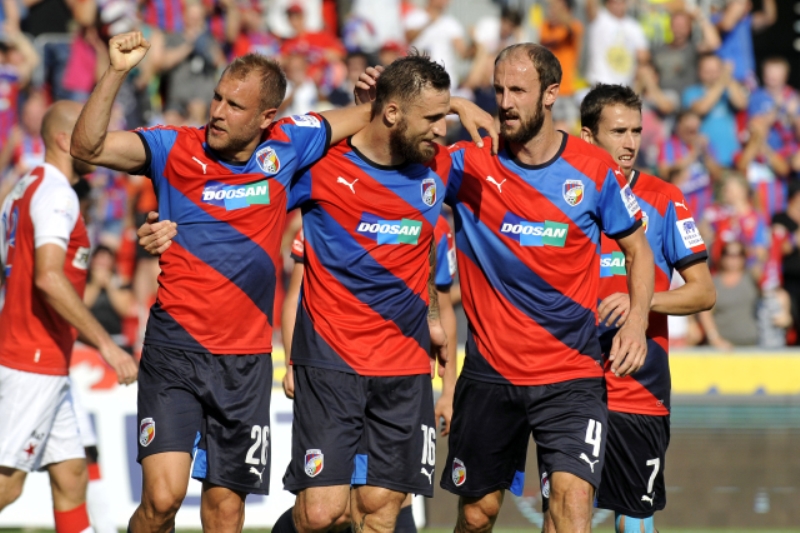 Fotbalisté Viktorie Plzeň.