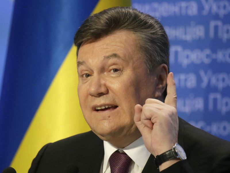 Svržený prezident Ukrajiny Viktor Janukovyč. Svržený prezident Ukrajiny Viktor Janukovyč.
