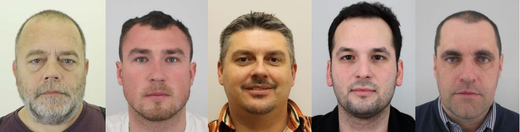 Jiří Švarc (zleva), Martin Psík, Pavel Kofroň, Adam Homsi a Miroslav Dobeš.
