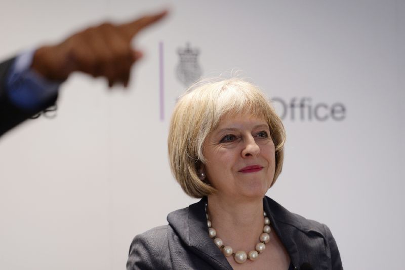 Britská ministryně vnitra Theresa Mayová.