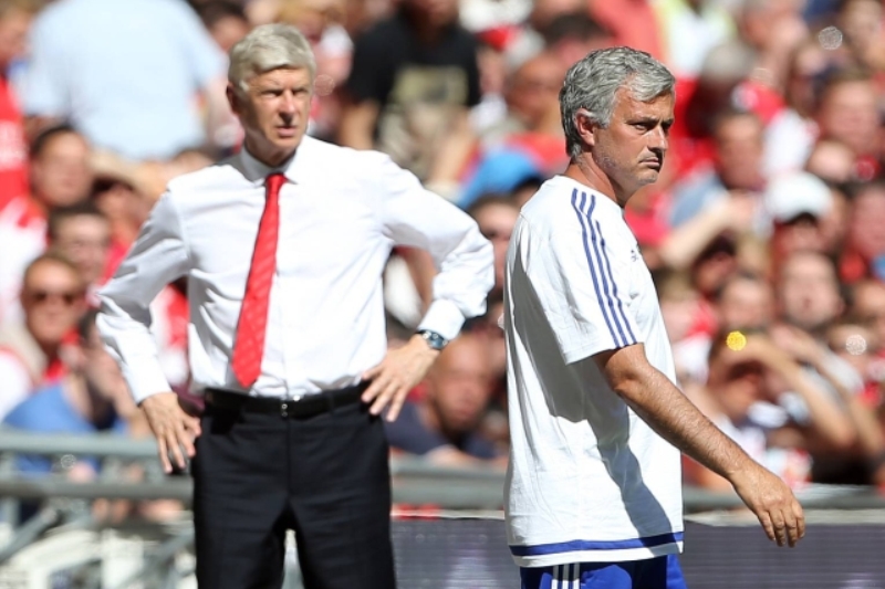 José Mourinho a Arséne Wenger.
