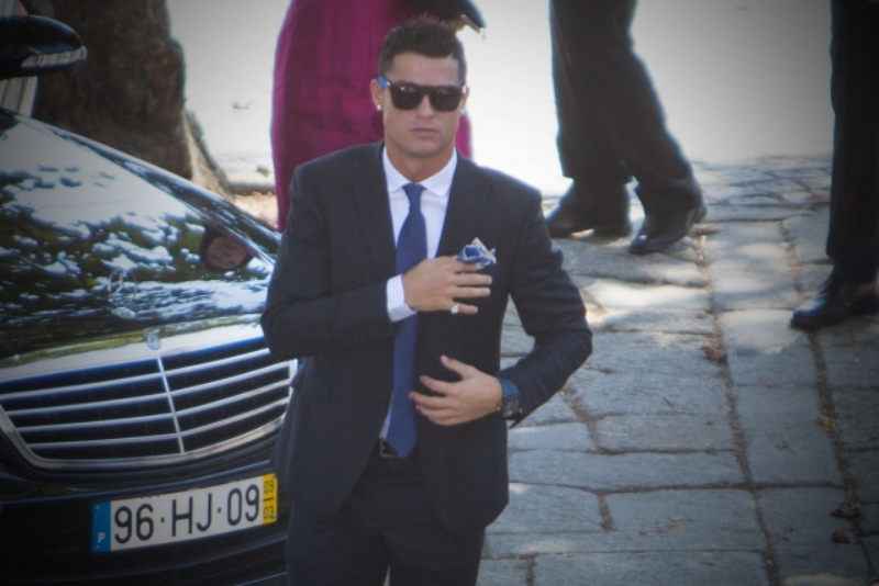 Cristiano Ronaldo na svatbě svého agenta.