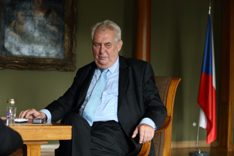 Prezident Miloš Zeman. 
