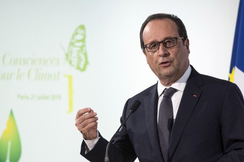 Francouzský prezident François Hollande.