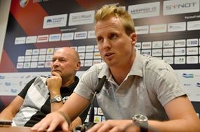 David Limberský na předzápasové tiskové konference.
