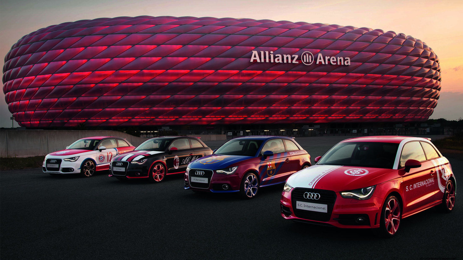 Allianz aréna v německém Mnichově. Allianz aréna v německém Mnichově.
