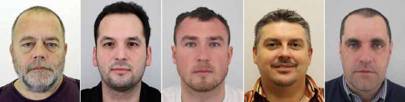 Pohřešování (zleva) Jan Švarc, Adam Homsi, Martin Psík, Pavel Kofroň, Miroslav Dobeš.