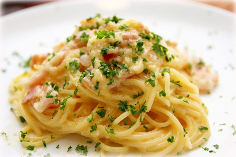 Pozor na syrová vejce ve špagetách carbonara (ilustrační foto).