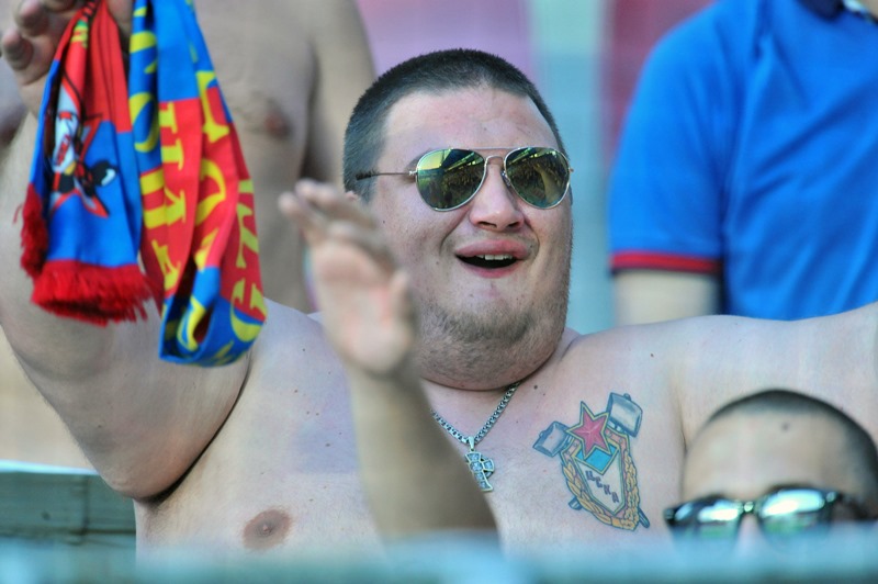Fanoušci ruského CSKA se mohli smát. Fanoušci ruského CSKA se mohli smát.