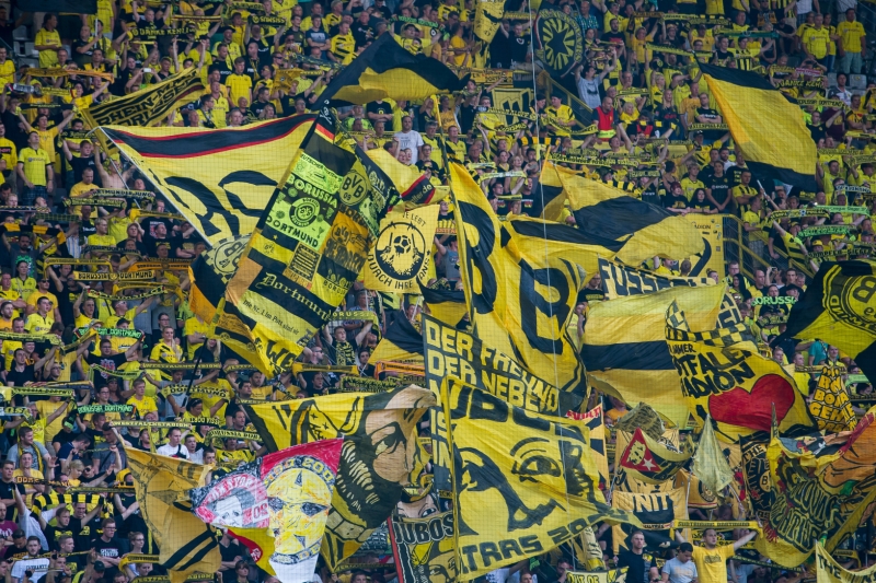 Atmosféra v Dortmundu. 