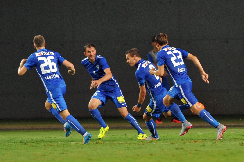 Velká radost libereckých fotbalistů. 