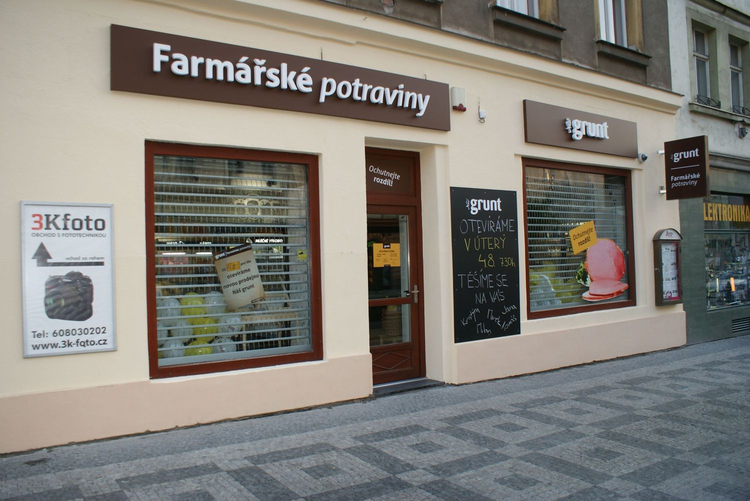 Nová prodejna ve Francouzské ulici na Vinohradech.