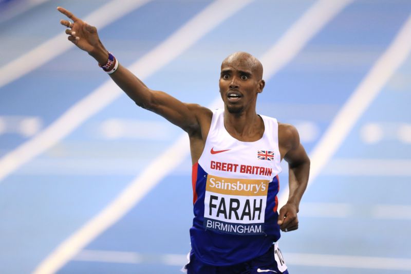 Dvojnásobný olympijský vítěz Mo Farah.