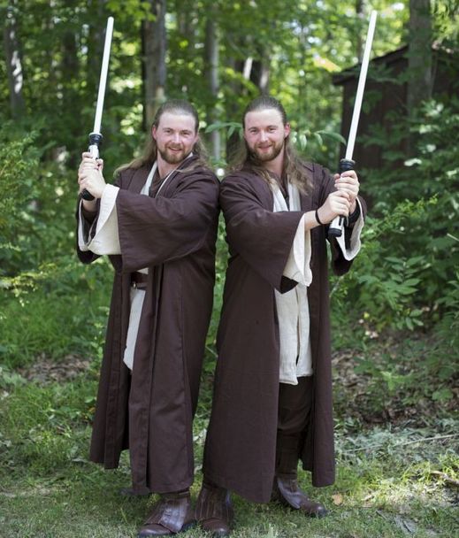 Star Wars fanouškové Nathan a Scott Hasbrookovi.