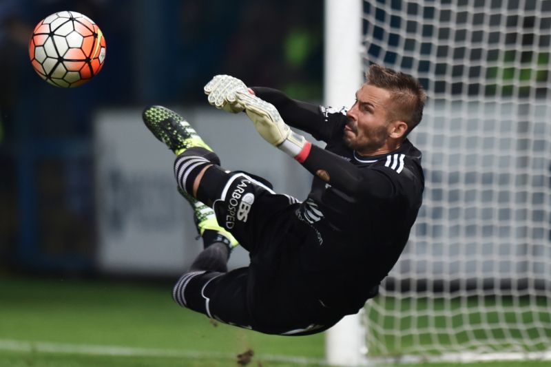 Gólman Filip Rada.