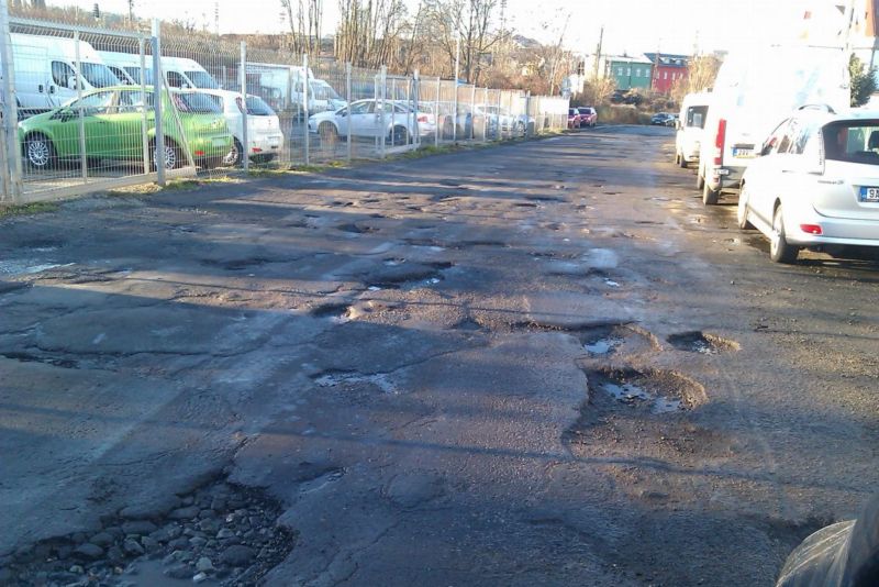 Neslavný vítěz ankety - ulice U Seřadiště v Praze 10.