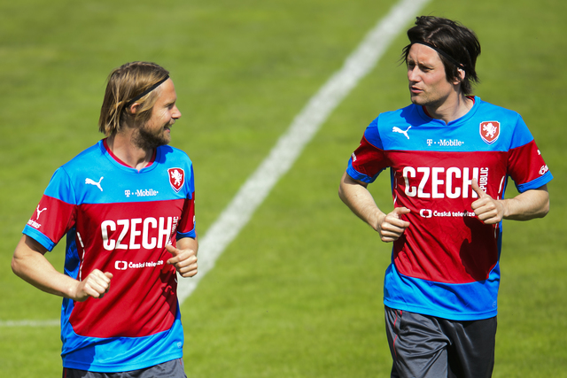 Tomáš Rosický (vpravo) a Jaroslav Plašil.