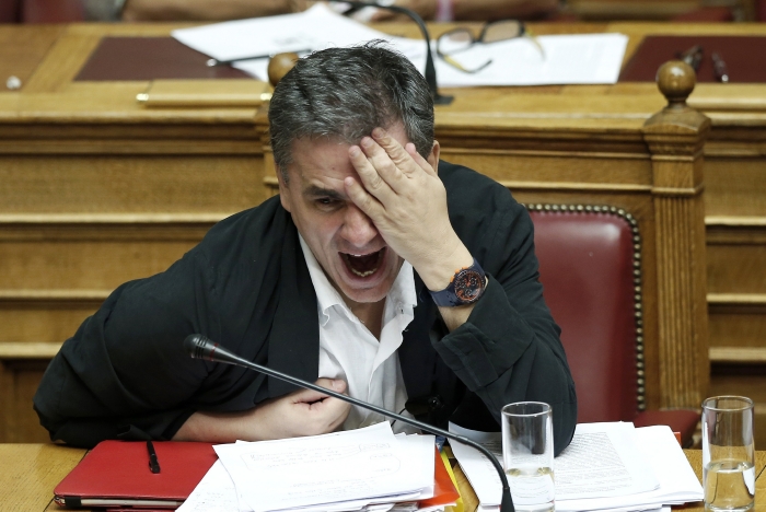 Řecký ministr financí Euklidis Tsakalotos.