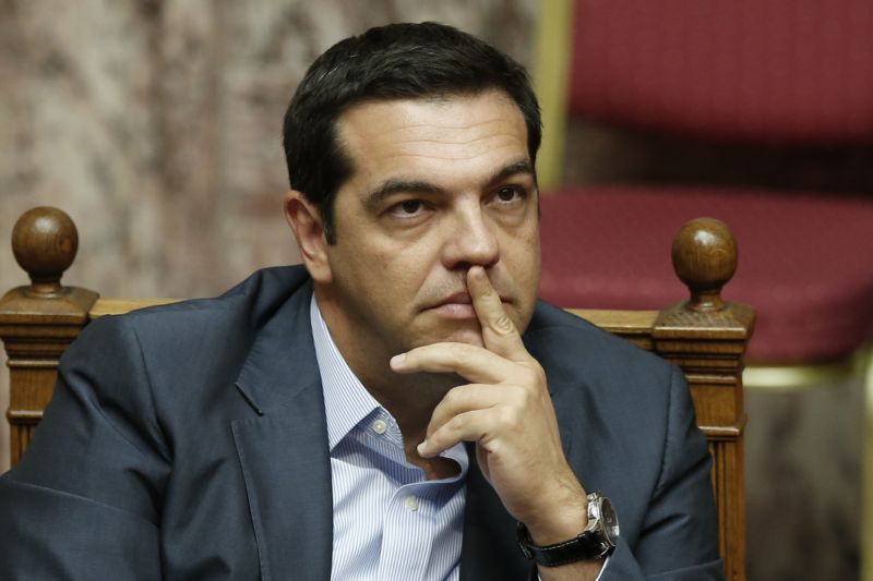 Řecký premiér Alexis Tsipras. Řecký premiér Alexis Tsipras.