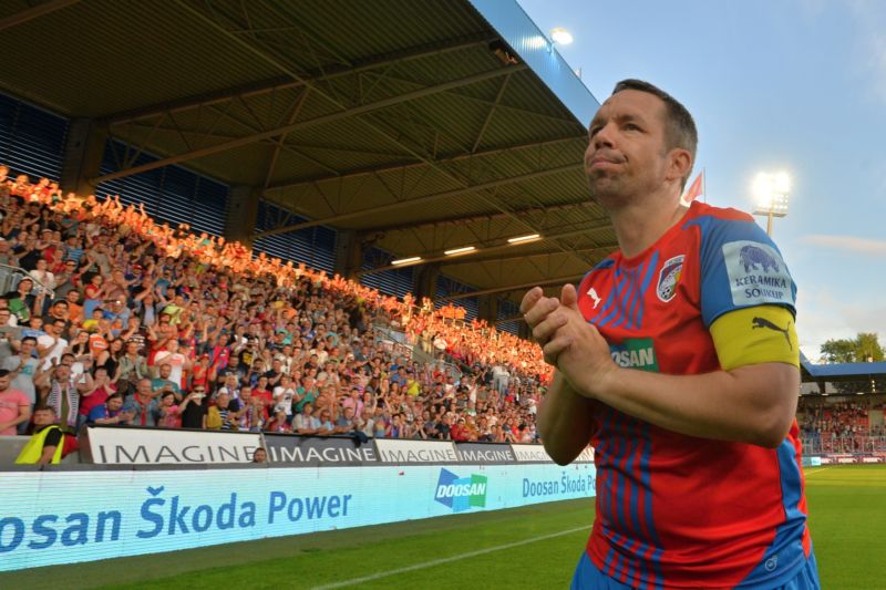 Pavel Horváth při své rozlučce v Plzni. 
